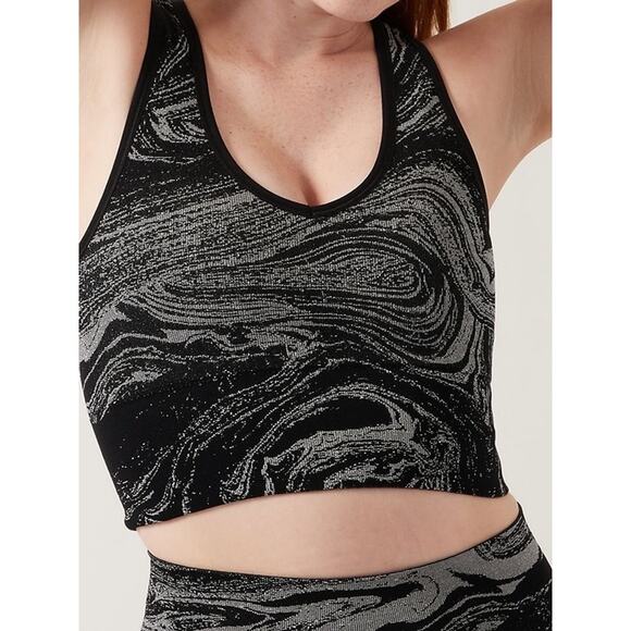 Athleta Aurora Seamless Shine Crop Tank sz XS - Picture 1 of 8